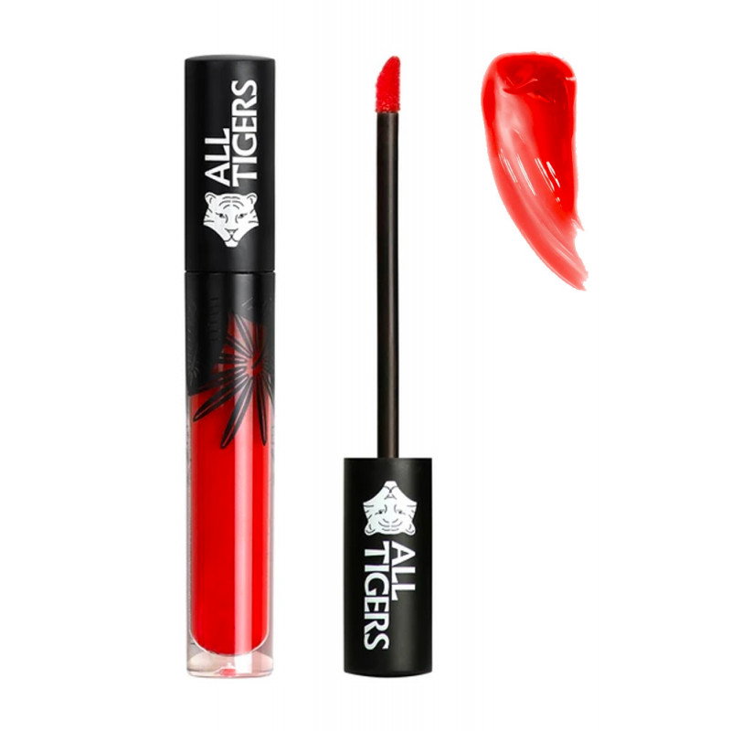 all-tigers-all-tigers-shining-lip-gloss-red-8-ml-1669112136 All Tigers, Natural & Vegan, Natuurlijk, Schijnend, Lipgloss, ACHTHONDERDZESTIEN, Laat de tijger los, 8 ml - Afbeelding 1