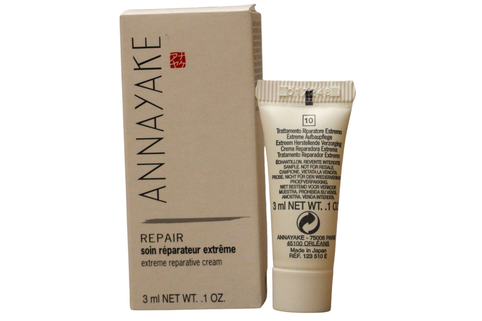 annayake-extreme-reparative-cream-for-face-3-ml-sample-1781682029 Annayake, Extreme, Herstellend, Room, Voor gezicht, 3 ml *Voorbeeld - Afbeelding 1