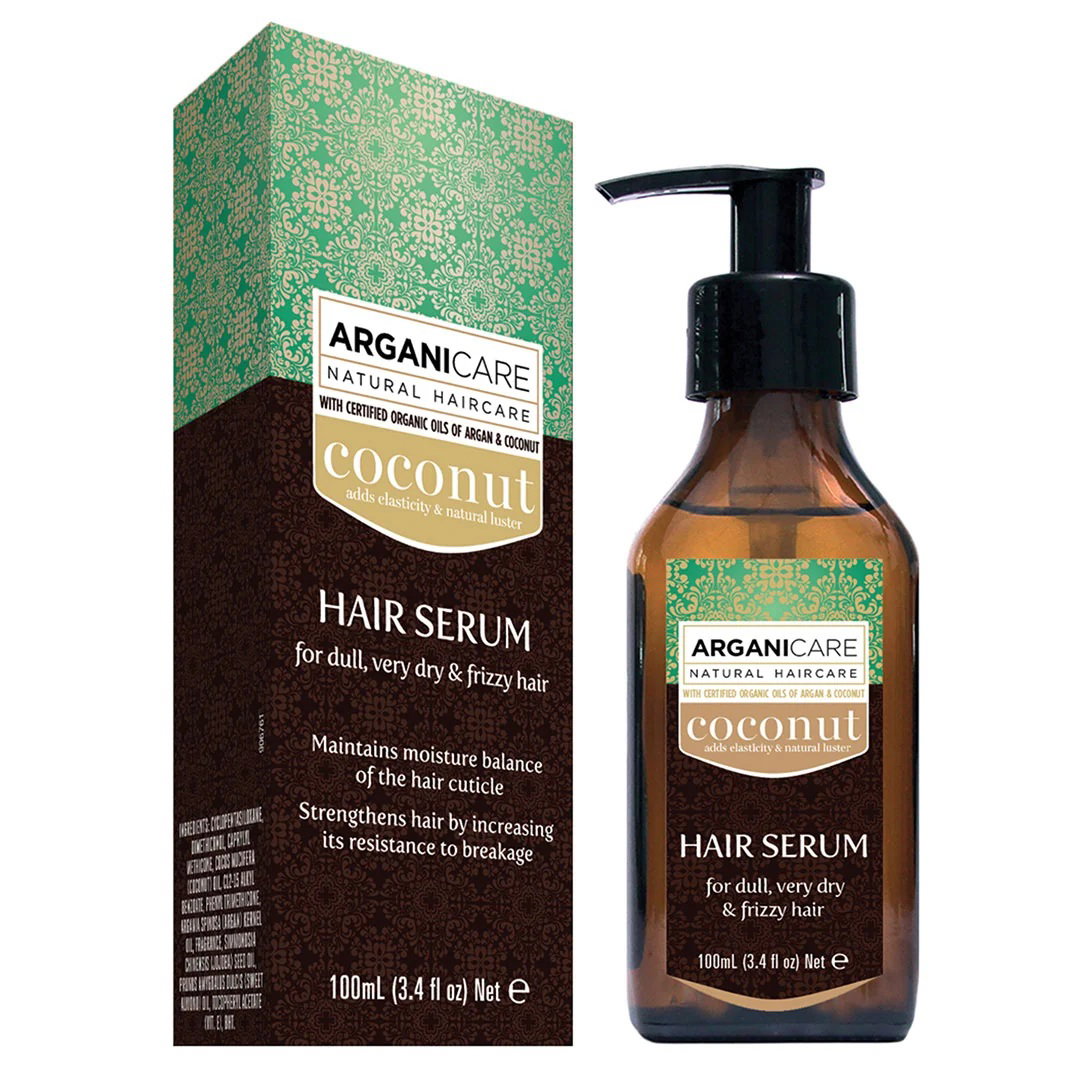 arganicare-coconut-hair-serum-strengthening-nourishing-100-ml-1786017055 Arganicare, Coconut, Haarserum, Strengthening & Nourishing, 100 ml - Afbeelding 1