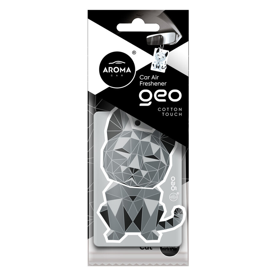 aroma-car-geo-cat-cotton-touch-car-air-freshener-1768830504 Aroma Car, Geo Cat, Cotton Touch, Auto luchtverfrisser - Afbeelding 1