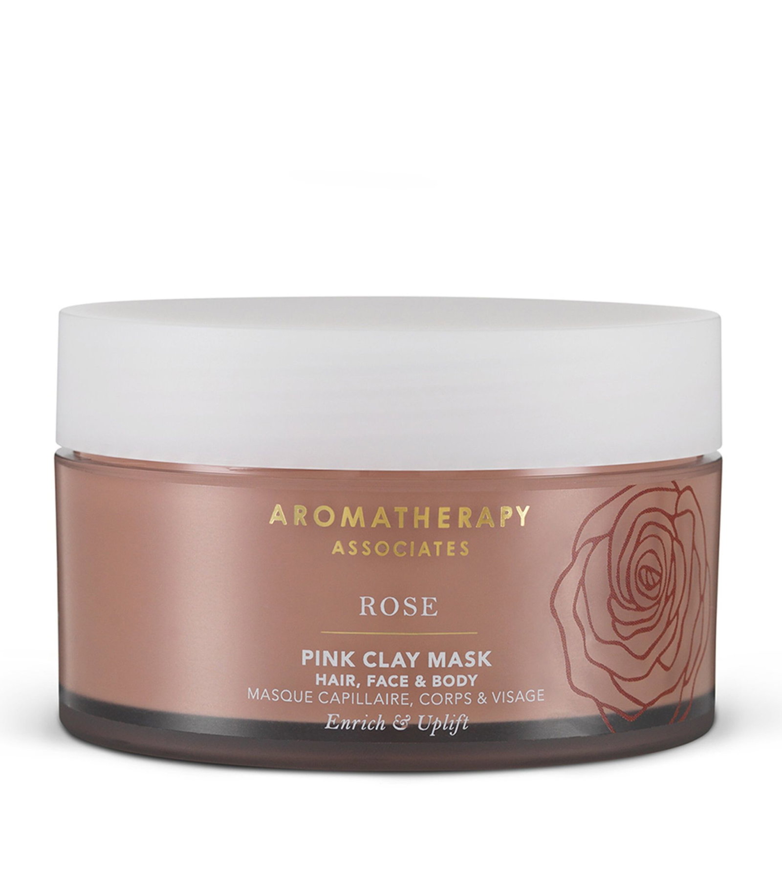 aromatherapy-associates-rose-pink-clay-mask-200-ml-1673252864 Aromatherapy Associates, Rose, Etherische oliën, Verwijdert onzuiverheden, Kleimasker, 200 ml - Afbeelding 1