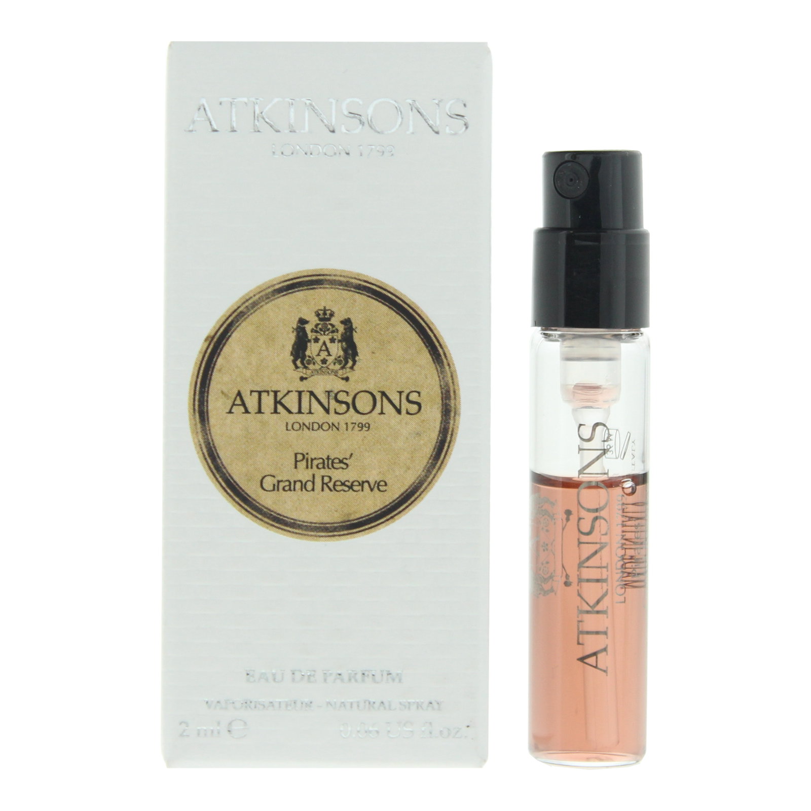 10052980-00101 Atkinsons, Pirates' Grand Reserve, Parfumwater, Uniseks, 2 ml Flesje - Afbeelding 1