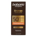 Babaria, Bronze Fotoprotector, Hydraterend, Zonnebrandfluid, Voor gezicht, SPF 50+, 40 ml