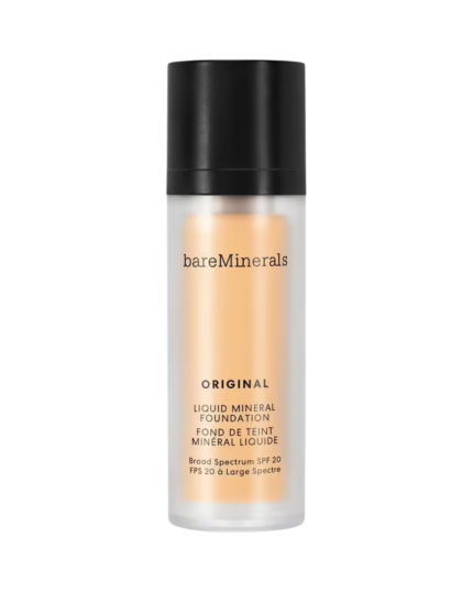 BareMinerals, Original Liquid Mineral, Lichtgevend, Vloeibare foundation, 06, Neutraal Ivoor, SPF 20, 30 ml