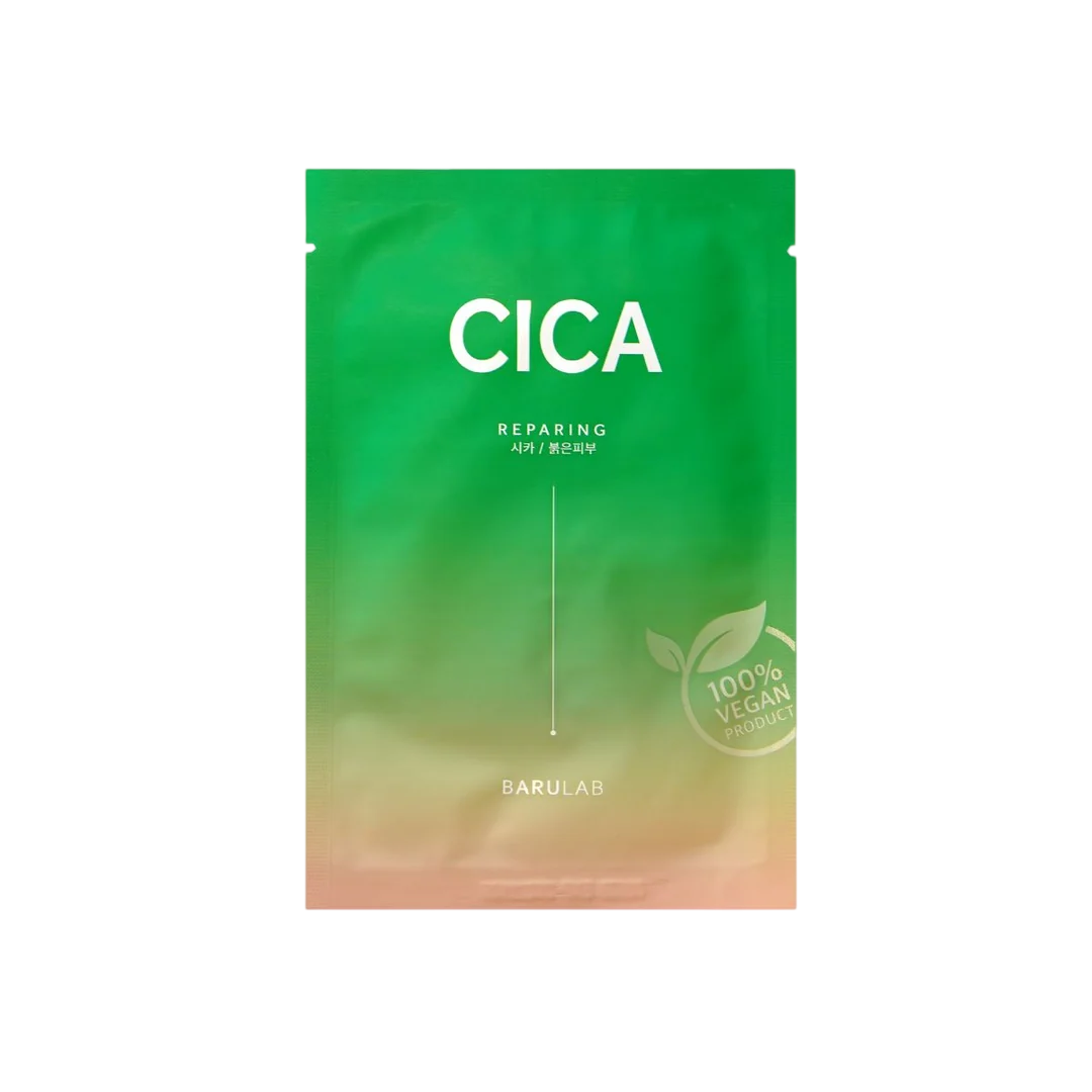 barulab-cica-reparative-sheet-mask-for-face-23-g-1785750343 Barulab, The Clean Vegan, Herstellend, Gezichtsmasker, Voor gezicht, 23 g - Afbeelding 1
