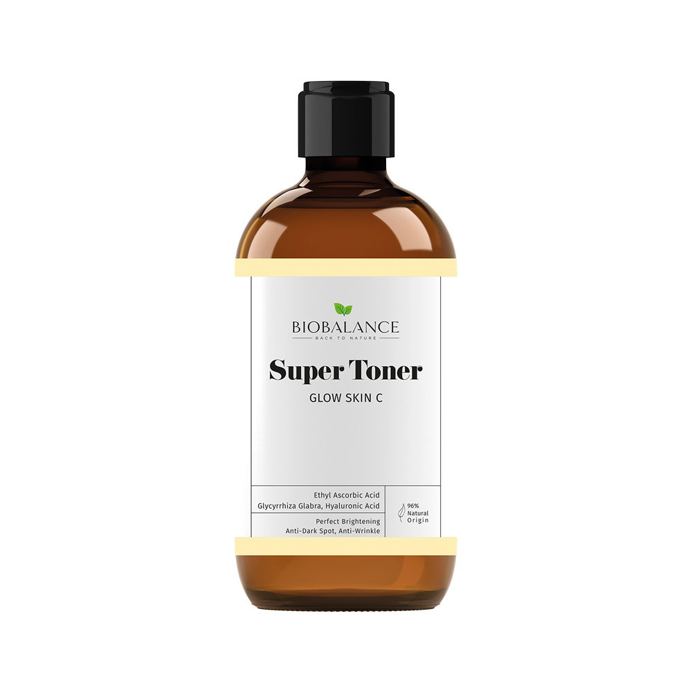 bio-balance-bio-balance-vegan-alcohol-free-fragrance-free-paraben-free-silicone-free-sulfate-free-gluten-free-brightening-anti-wrinkle-tonic-lotion-fa Bio Balance, Super Toner Glow Skin C, Brightening & Anti-Wrinkle, Tonic lotion, Voor gezicht, 250 ml - Afbeelding 1