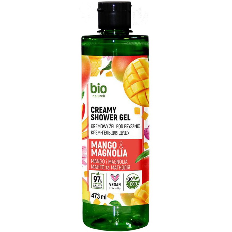 bio-naturell-bio-naturell-mango-magnolia-peach-shower-gel-for-all-skin-types-437-ml-1775718894 Bio Naturell, Bio Naturell, Mango & Magnolia, Douchegel, Voor alle huidtypes, 437 ml - Afbeelding 1