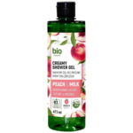 Bio Naturell, Bio Naturell, Peach & Milk Creamy, Hydraterend, Douchegel, Voor alle huidtypes, 437 ml