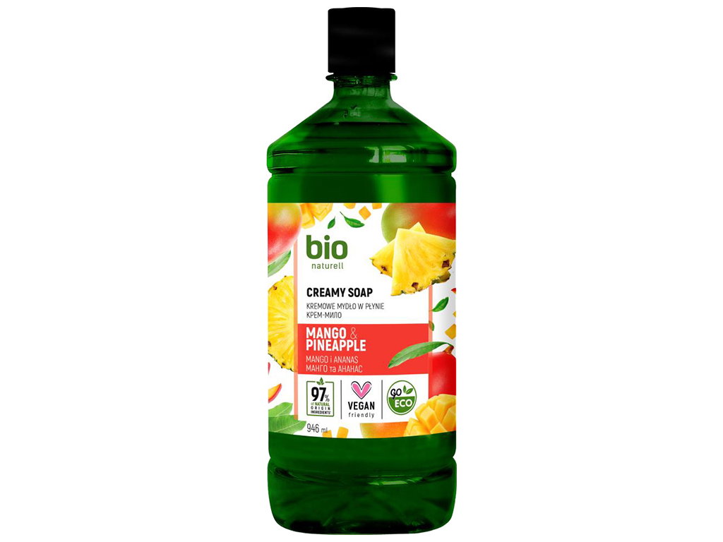 Презентация PowerPoint Bio Naturell, Bio Naturell, Mango & Pineapple, Vloeibare zeep, Voor handen, 946 ml - Afbeelding 1