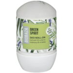 Biobaza, Green Spirit, Natuurlijke ingrediënten, Verfrissend, Groen, Deodorant roll-on, Voor vrouwen, 50 ml