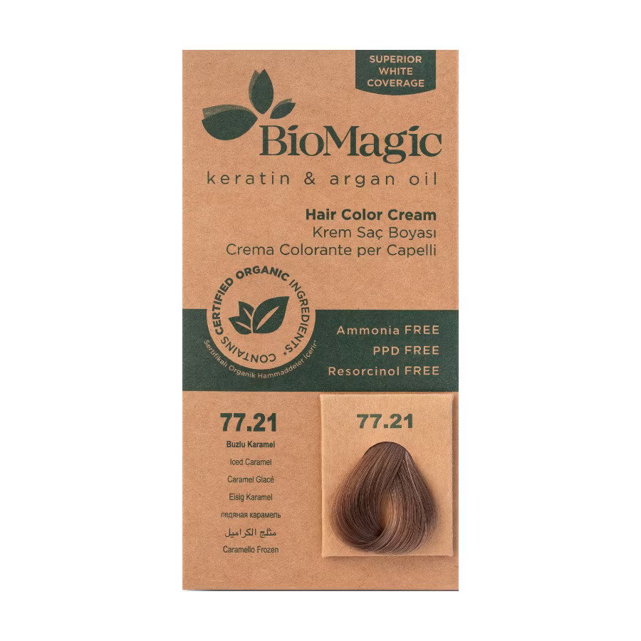 biomagic-biomagic-keratin-argan-oil-permanent-hair-dye-77-21-250-ml-1763554881 Biomagic, Biomagic, Keratin & Argan Oil, Permanente haarkleuring, 77.21 , 250 ml *Tester - Afbeelding 1