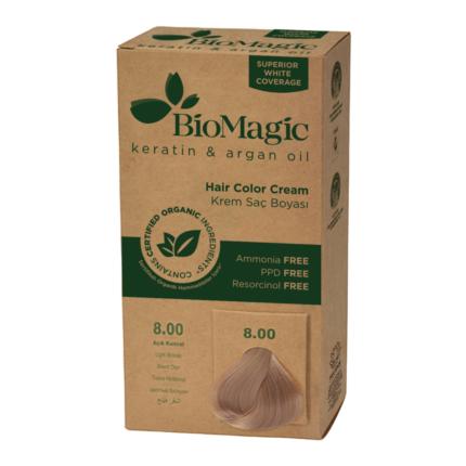 Biomagic, Biomagic, Keratine en arganolie, Permanente haarkleuring, 8.00 , 250 ml *Tester