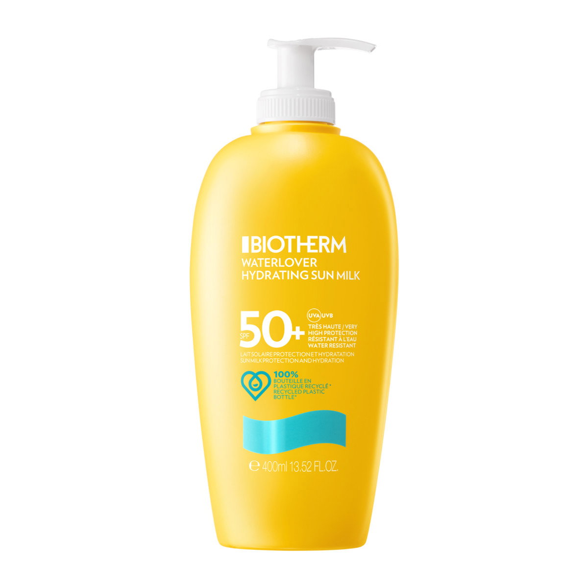 biotherm-waterlover-hydrating-lotion-for-face-body-spf-50-400-ml-1784265151 Biotherm, Waterlover, Hydrating, Sunscreen Lotion, SPF 50, 400 ml - Afbeelding 1
