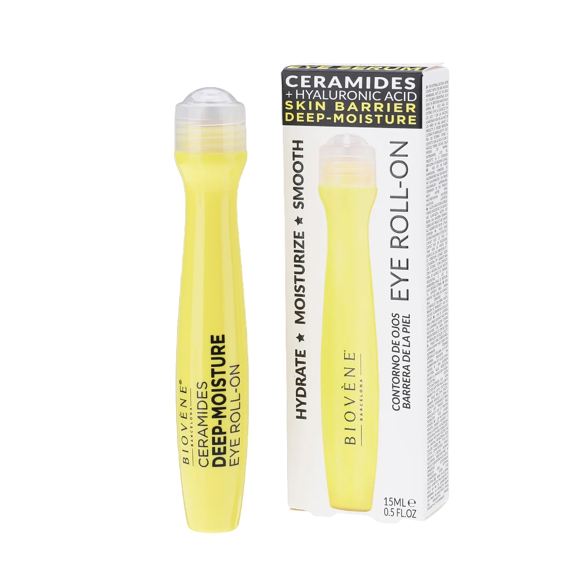 biovene-ceramides-anti-ageing-eye-roll-on-15-ml-1779181935 Biovene, Ceramides, Hydraterend & gladmakend, Oog roll-on, 15 ml - Afbeelding 1