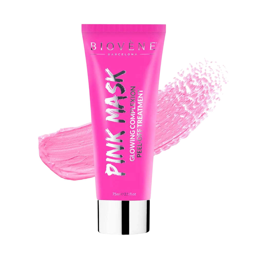 biovene-pink-mask-glowing-peel-off-mask-for-face-75-ml-1762946747 Biovene, Pink Mask, Gloeiend, Peel-Off Masker, Voor gezicht, 75 ml - Afbeelding 1
