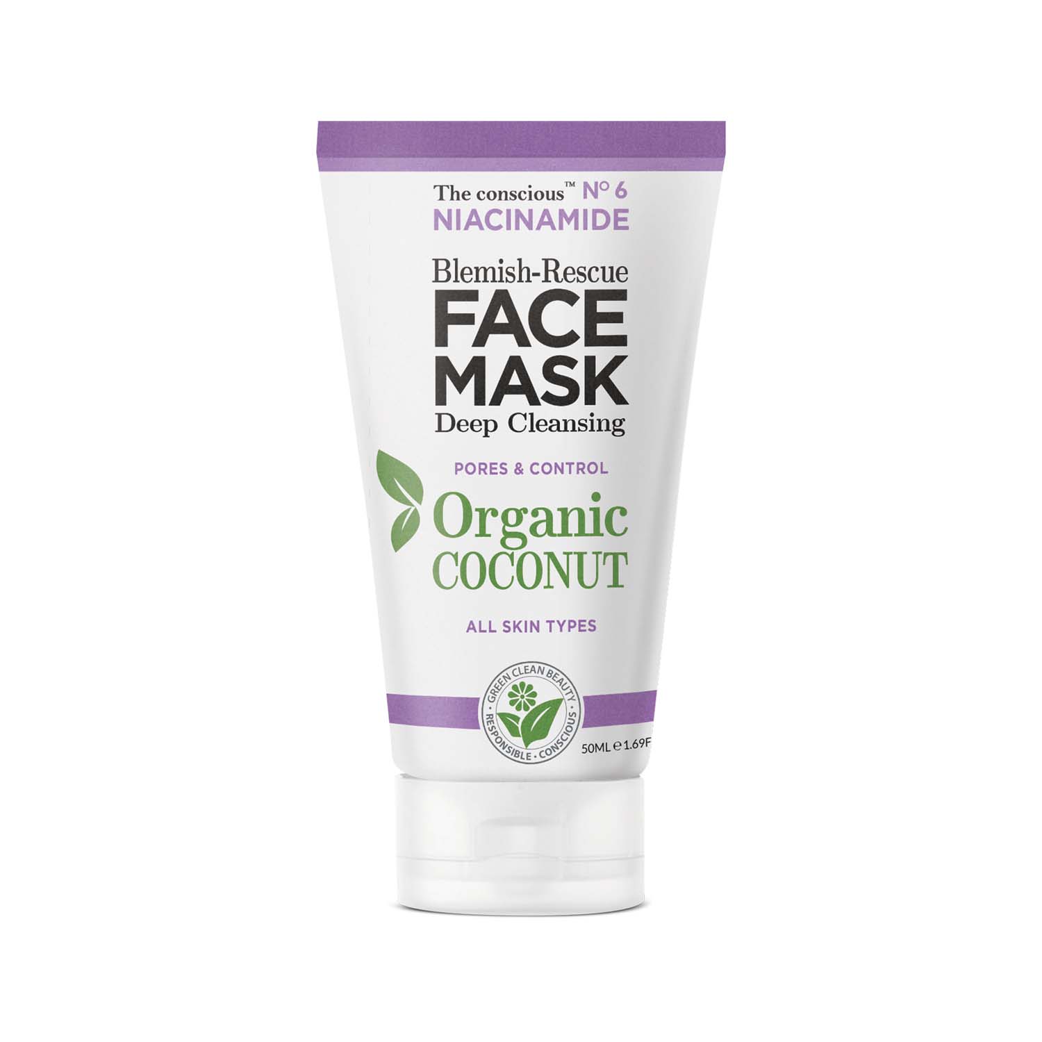 biovene-the-conscious-no-6-coconut-pore-cleansing-cream-mask-for-face-50-ml-1765636426 Biovene, The Conscious No.6, Kokosnoot, Poriënreiniging, Crèmemasker, Voor gezicht, 50 ml *Tester - Afbeelding 1