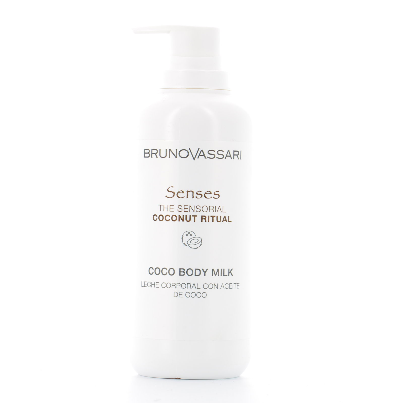 bruno-vassari-senses-coconut-oil-hydrating-body-milk-morning-evening-400-ml-1682666992 Bruno Vassari, Senses, Kokosolie, Hydraterend, Lichaamsmelk, Ochtend & Avond, 400 ml - Afbeelding 1