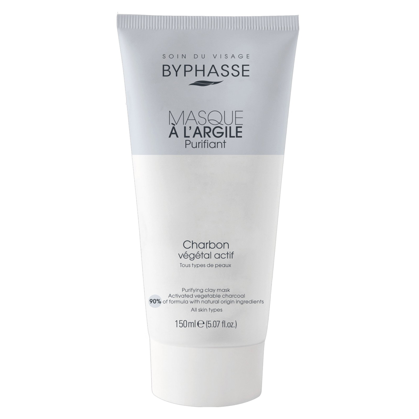 byphasse-byphasse-purifying-clay-mask-150-ml-1762778265 Byphasse, Byphasse, Houtskool, Zuiveren, Kleimasker, 150 ml - Afbeelding 1