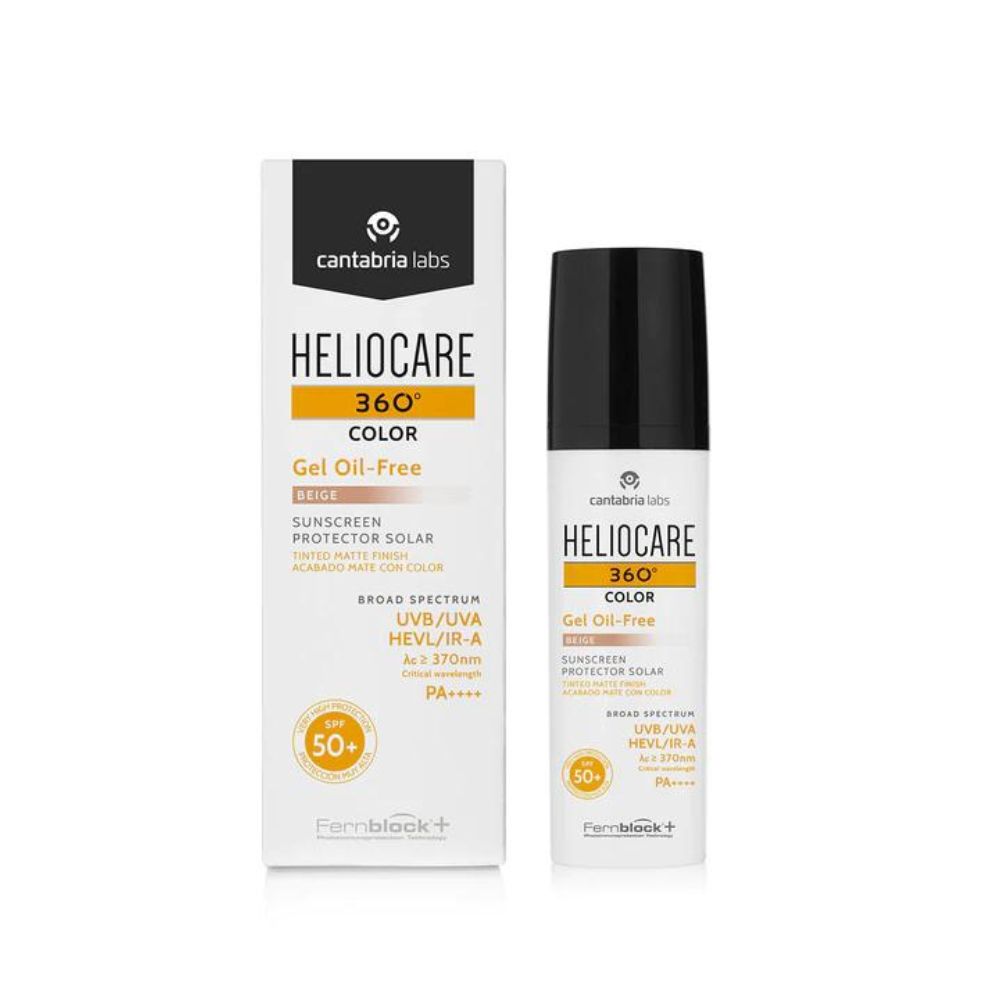 xr:d:DAEuF5WaosQ:6396,j:25167440403,t:22050209 Cantabria Labs, Heliocare 360º Color, Mat, Gekleurde moisturizer, Beige, SPF50+, 50 ml - Afbeelding 1