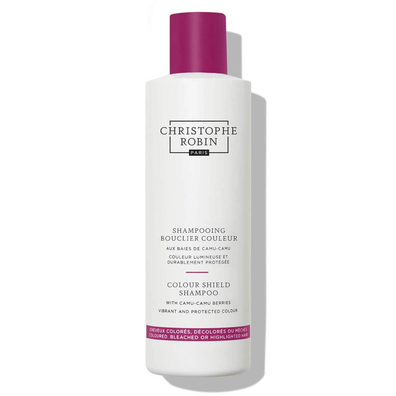 christophe-robin-colour-shield-hair-shampoo-for-colour-protection-1000-ml-1675337522 Christophe Robin, Colour Shield, Camu-camu bessen, Haarshampoo, Voor kleurbescherming, 1000 ml - Afbeelding 1