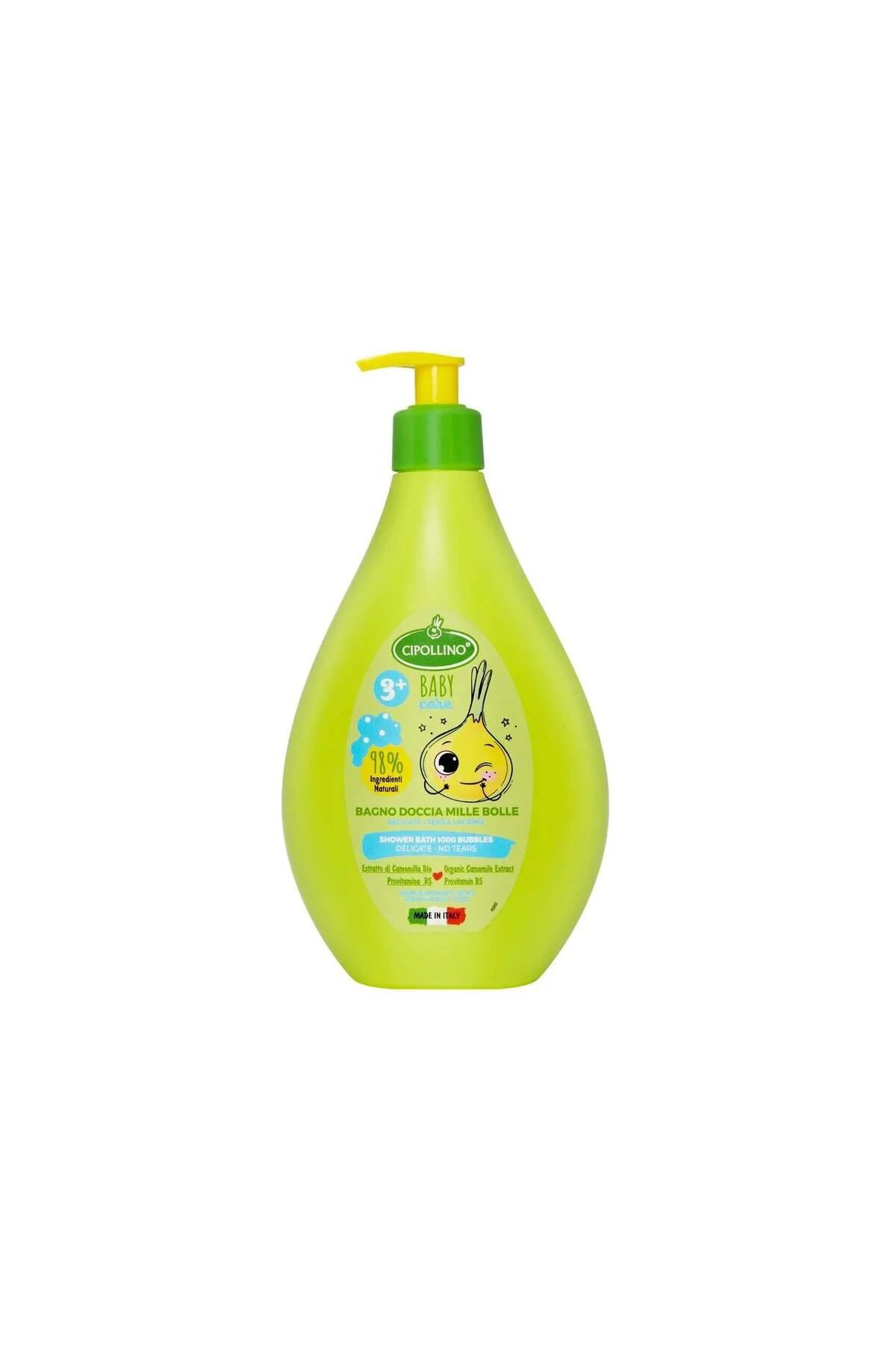 cipollino-baby-care-organic-cleansing-soothing-bubble-bath-400-ml-1786344931 Cipollino, Shower Bath, Reiniging & Kalmerend, Bubbelbad, 400 ml - Afbeelding 1