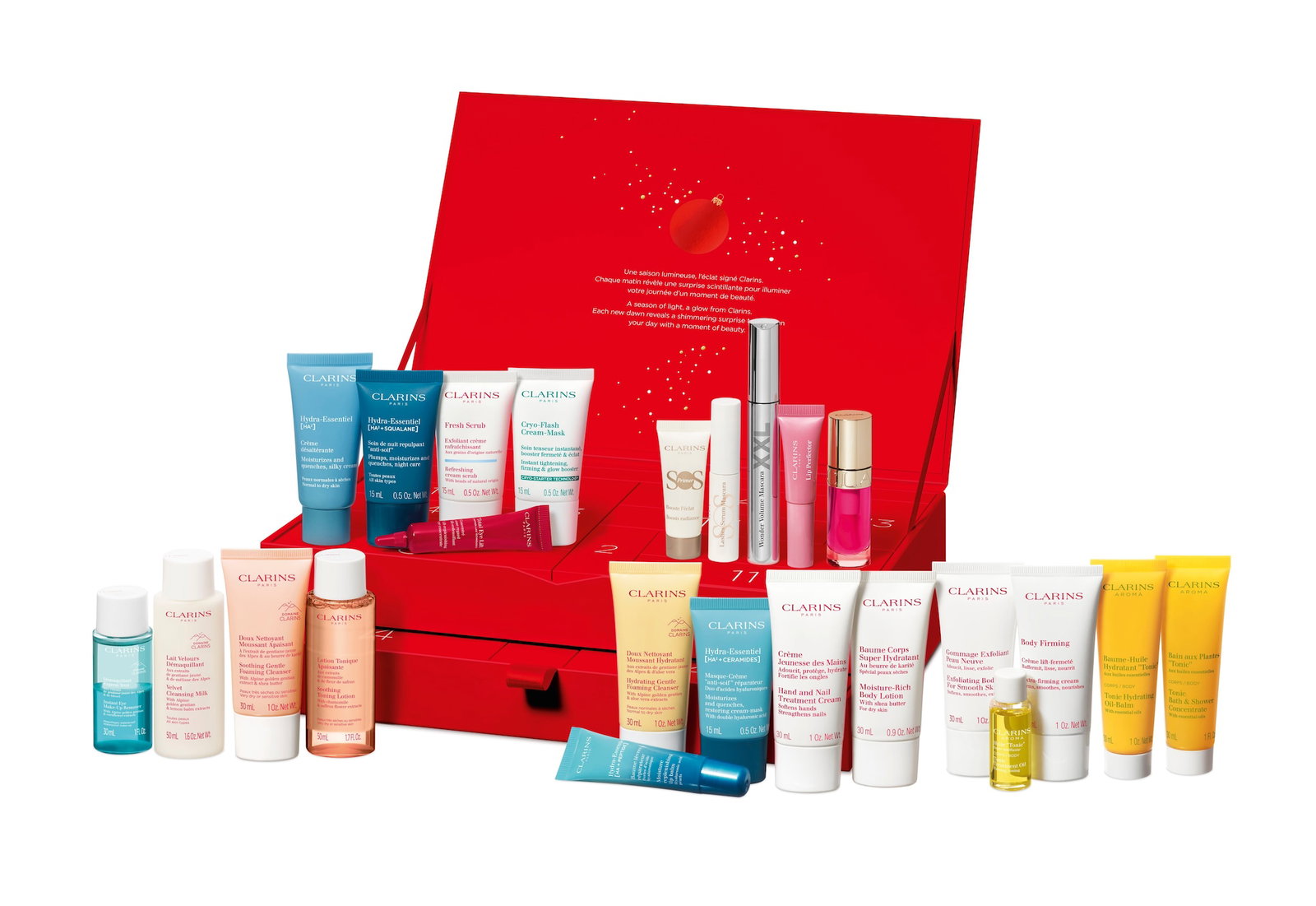 clarins-clarins-skin-advent-calendar-24-pcs-1777365085 Clarins, Clarins, Huid, Adventskalender, 24 st - Afbeelding 1