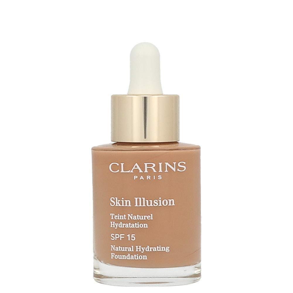 clarins-skin-illusion-colour-correcting-liquid-foundation-113-chestnut-spf-15-30-ml-1669723845 Clarins, Skin Illusion, Kleuren corrigeren, Vloeibare foundation, 113, Kastanje, SPF 15, 30 ml *Tester - Afbeelding 1