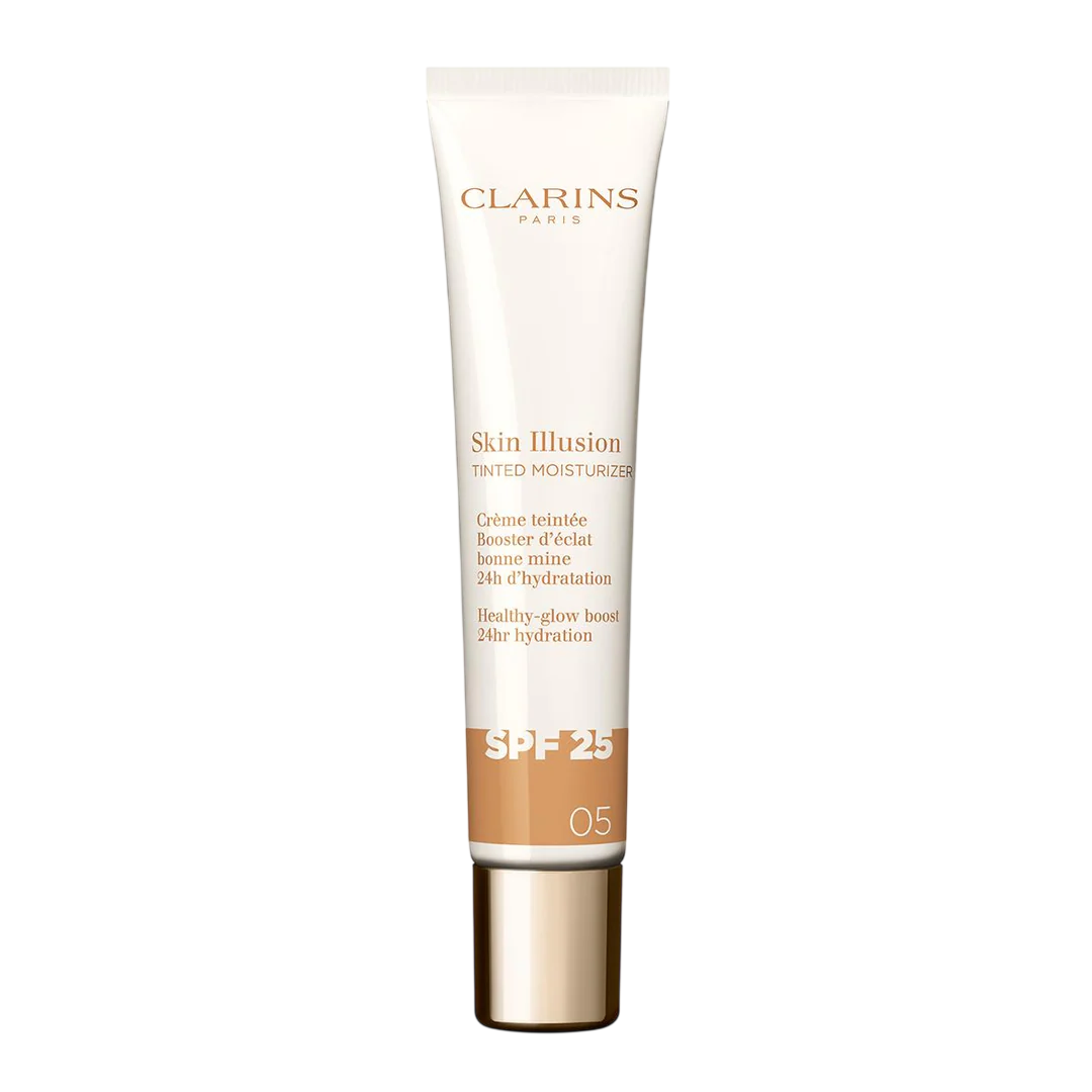 clarins-skin-illusion-hydrating-tinted-moisturizer-05-medium-spf-25-40-ml-1781162063 Clarins, Skin Illusion, Hydraterend, Gekleurde moisturizer, 05, Medium, SPF 25, 40 ml - Afbeelding 1