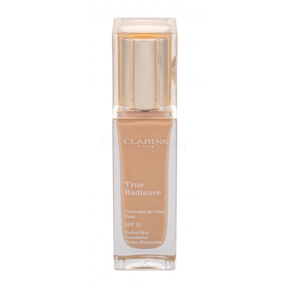 clarins-true-radiance-liquid-foundation-110-honey-spf-15-15-ml-1669729215 Clarins, True Radiance, Vloeibare foundation, 110, Honing, SPF 15, 15 ml *Tester - Afbeelding 1