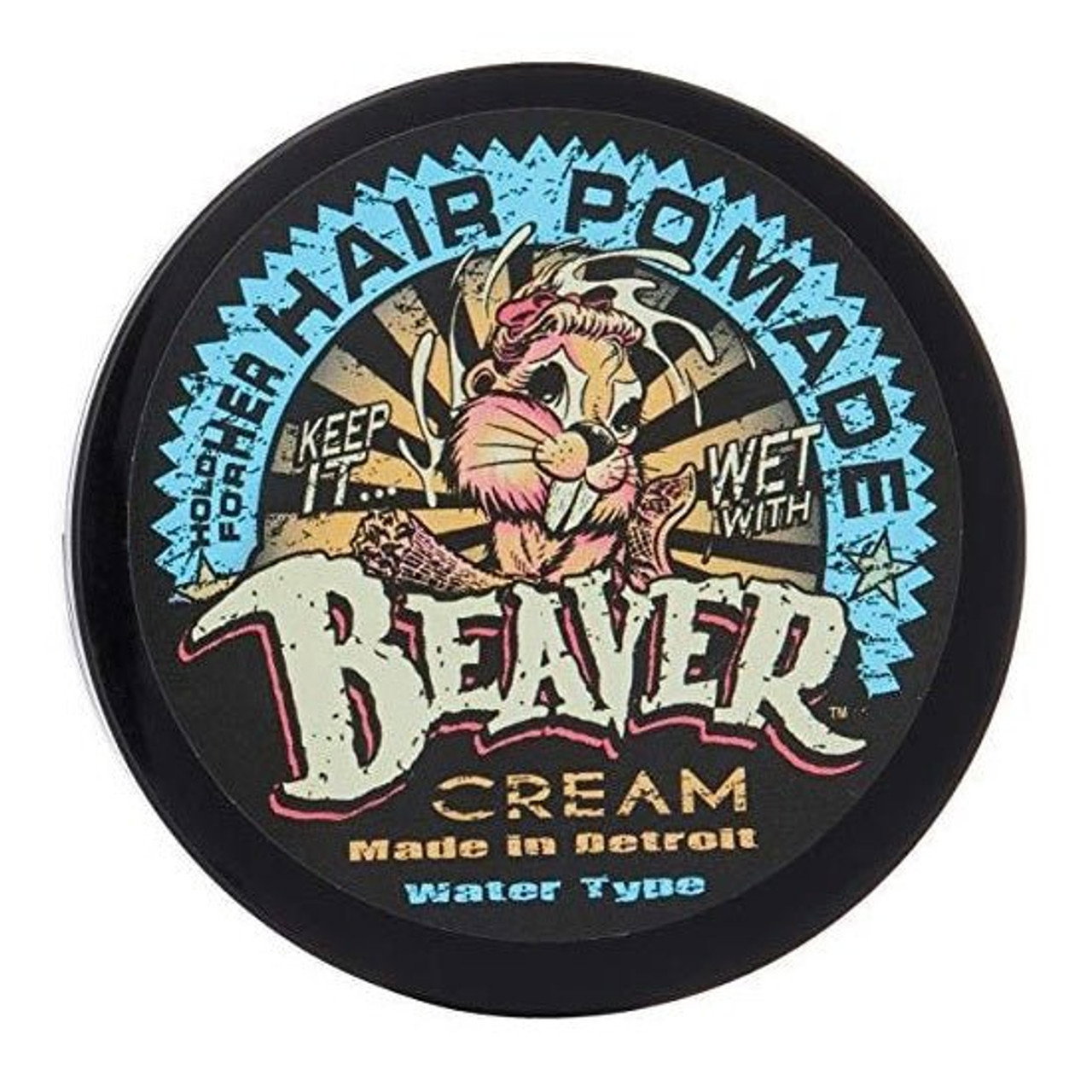 cock-grease-beaver-cream-water-type-hair-styling-pomade-shine-finish-light-to-medium-hold-100-g-1761118303 Cock Grease, Beaver Cream Water Type, Haarstyling pomade, Glansafwerking, Lichte tot medium hold, 110 g - Afbeelding 1