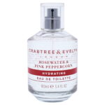 Crabtree & Evelyn, Rosewater & Pink Peppercorn, Eau de Toilette, Voor vrouwen, 100 ml