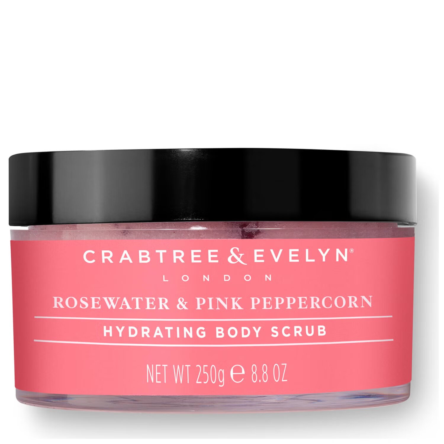 crabtree-evelyn-rosewater-pink-peppercorn-hydrating-body-scrub-220-g-1718264096 Crabtree & Evelyn, Rosewater & Pink Peppercorn, Hydraterend, Lichaamspeeling, 220 g - Afbeelding 1