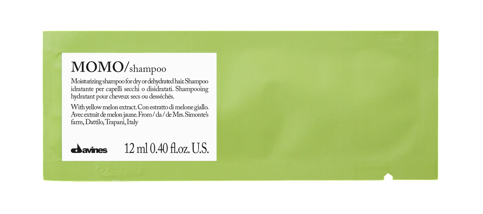 davines-momo-hair-shampoo-12-pcs-12-ml-1777013460 Set, Davines, Momo, Haarshampoo, Hydraterend, 12 st, 12 ml *Voorbeeld - Afbeelding 1