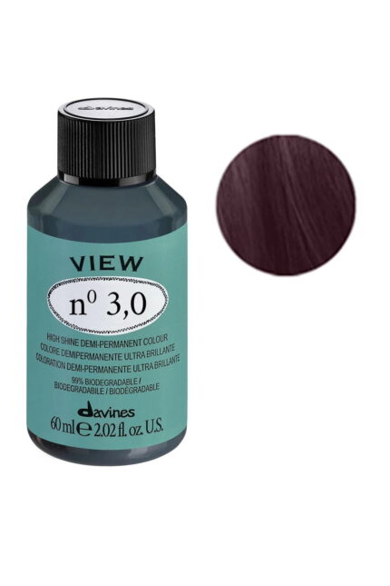 Davines, View, Haarkleurcrème toner, 3.0 Dark Brown, 60 ml