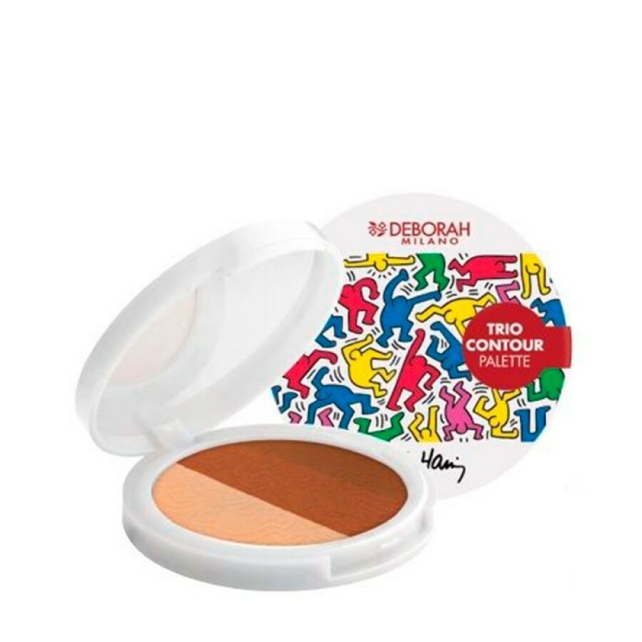 deborah-trio-contour-contouring-palette-keith-haring-13-g-1680018187 Deborah, Trio Contour, Contourpalet, Keith Haring, 13 g - Afbeelding 1