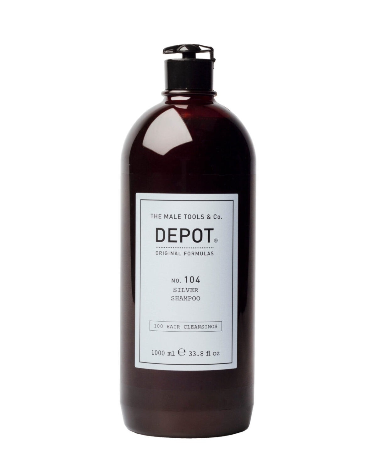 depot-100-hair-cleansings-soap-free-hair-shampoo-for-colour-protection-1000-ml-1670409043 Depot, 100 Hair Cleansing No. 104, Botanisch complex, Haarshampoo, Voor neutralisatie van gele tinten, 1000 ml - Afbeelding 1