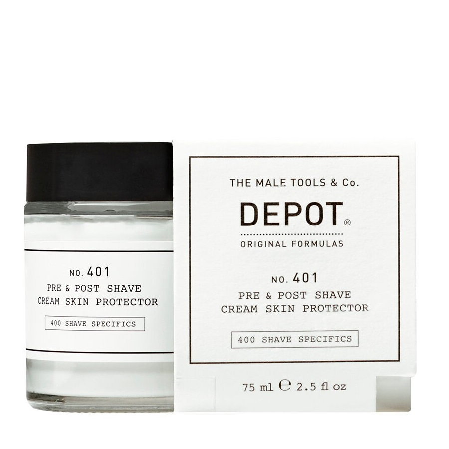 depot-400-shave-specifics-glycerin-soothing-pre-shave-cream-75-ml-0-8032274060925-1670599877 Depot, 400 Shave Specifics No. 401, Kalmerend, Scheercrème voor en na, 75 ml - Afbeelding 1
