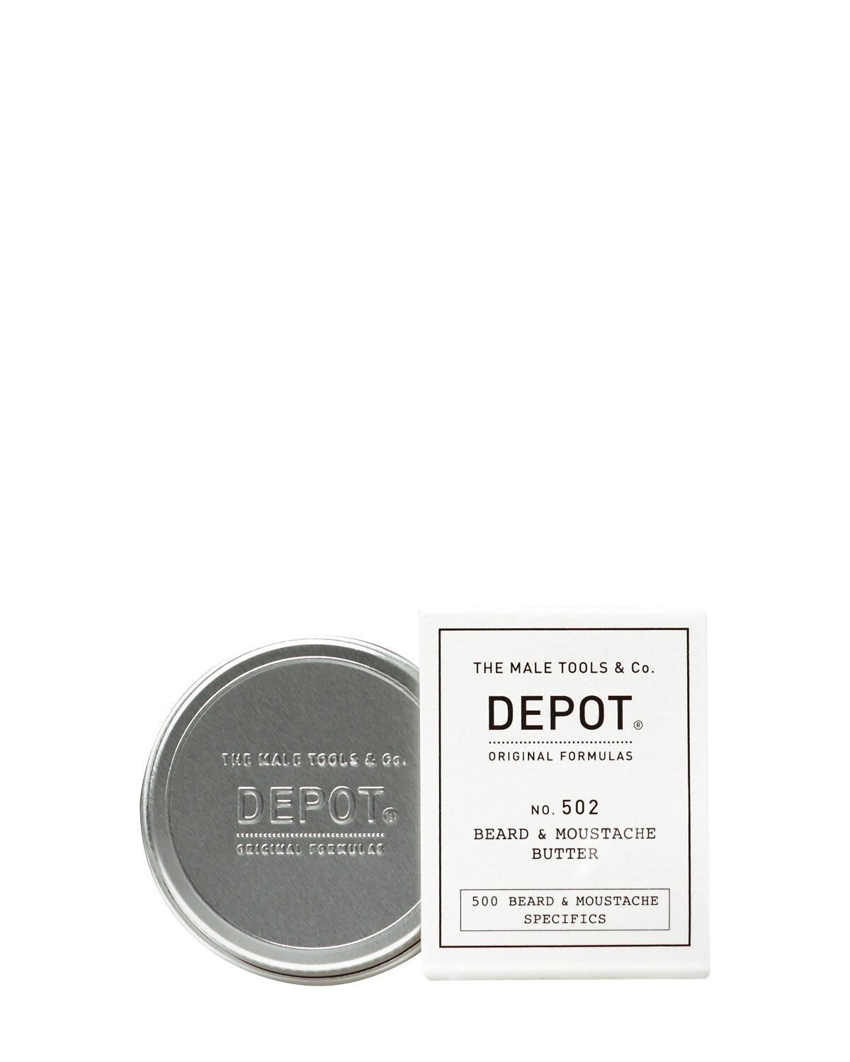 depot-500-beard-mustache-specifics-no-502-argan-oil-beard-moustache-butter-defining-shining-30-ml-0-8032274061328-1673280588 Depot, 500 Beard & Mustache Specifics No. 502, Arganolie, Baard- en snorrenboter, Voedend & Verzachtend, 30 ml - Afbeelding 1