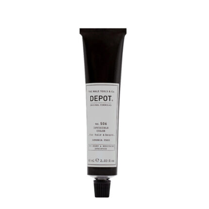Depot, 500 Beard & Mustache Specifics No. 506 Invisible Clour, Semi-permanente haarkleuring, Steel, 60 ml