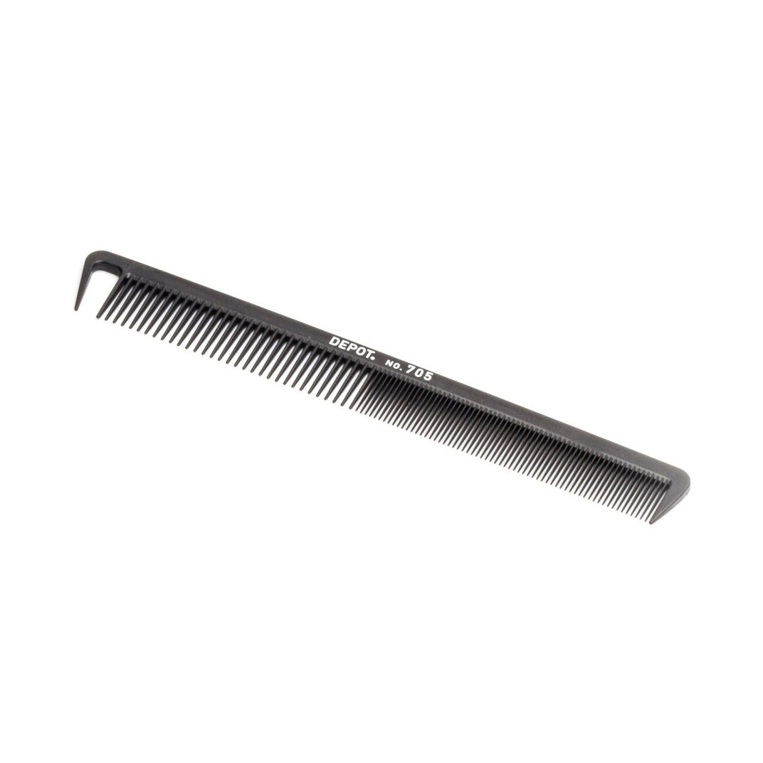 depot-accessories-no-705-carbon-hair-comb-black-1682085803 Depot, Accessories No. 705 Carbon, Plastic haar kam, Zwart - Afbeelding 1