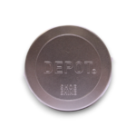 Depot, Shoe Shine, Metalen pot, Zilver