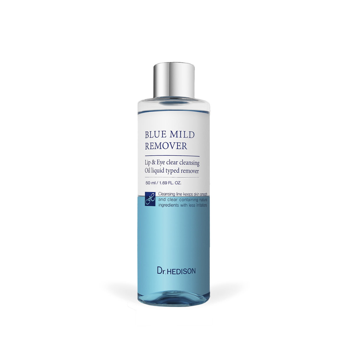 dr-hedison-blue-mild-remover-makeup-removing-cleansing-oil-for-eyes-lips-250-ml-1759996296 Dr. Hedison, Blue Mild Remover, Make-up verwijderen, Reinigingsolie, Voor ogen & lippen, 250 ml - Afbeelding 1