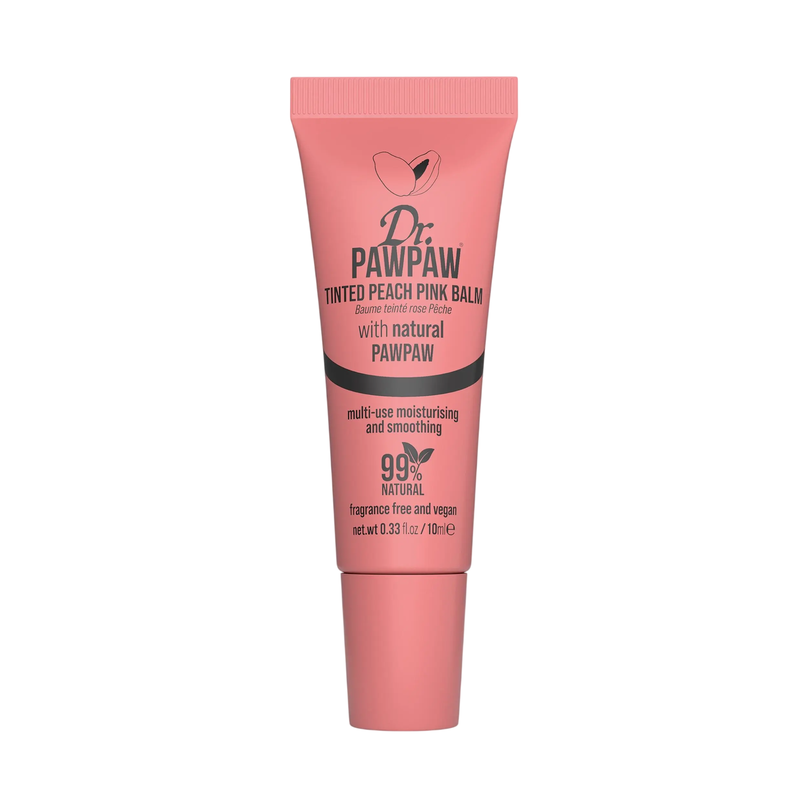 dr-pawpaw-multipurpose-lip-cheek-balm-2-in-1-pink-peach-10-ml-1786974645 Dr. PawPaw, Multipurpose, Lip & Cheek Balm 2-in-1, Roze perzik, 10 ml - Afbeelding 1