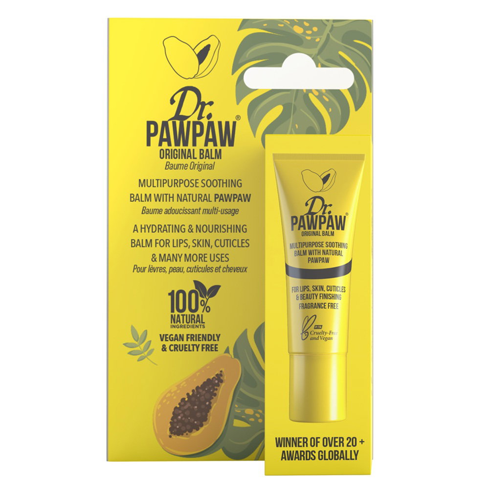 dr-pawpaw-original-balm-hydrating-soothing-body-balm-for-face-body-day-night-10-ml-1786974745 Dr. PawPaw, Original Balm, Hydrating & Soothing, Body Balm, For Face & Body, Day & Night, 10 ml - Afbeelding 1