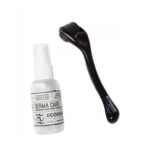 Ecooking, Derma Roller, Zwart, Elasticiteit en stevigheid, Gezichtsmassage roller