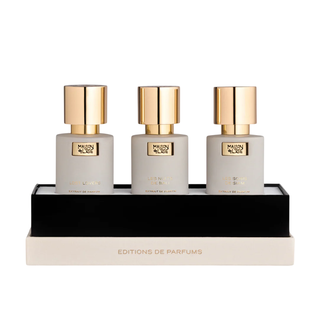 editions-de-parfums-ambre-set-maison-de-l-asie-lost-lovers-extrait-de-parfum-unisex-15-ml-les-nuits-de-bali-extrait-de-parfum-unisex-15-ml-les-soirs-d Editions De Parfums Ambre Set Maison De L'Asie: Lost Lovers, Extrait De Parfum, Unisex, 15 ml + Les Nuits De Bali, Extrait De Parfum, Unisex, 15 ml + Les Soirs De Siam, Extrait De Parfum, Unisex, 15 ml - Afbeelding 1