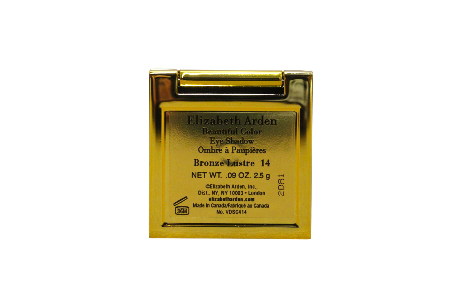 elizabeth-arden-beautiful-color-mono-eyeshadow-powder-14-bronz-lustre-1-shade-2-5-g-1782201464 Elizabeth Arden, Beautiful Color Mono, Oogschaduwpoeder, 14, Bronzen Glans, 1 schaduw, 2.5 g - Afbeelding 1