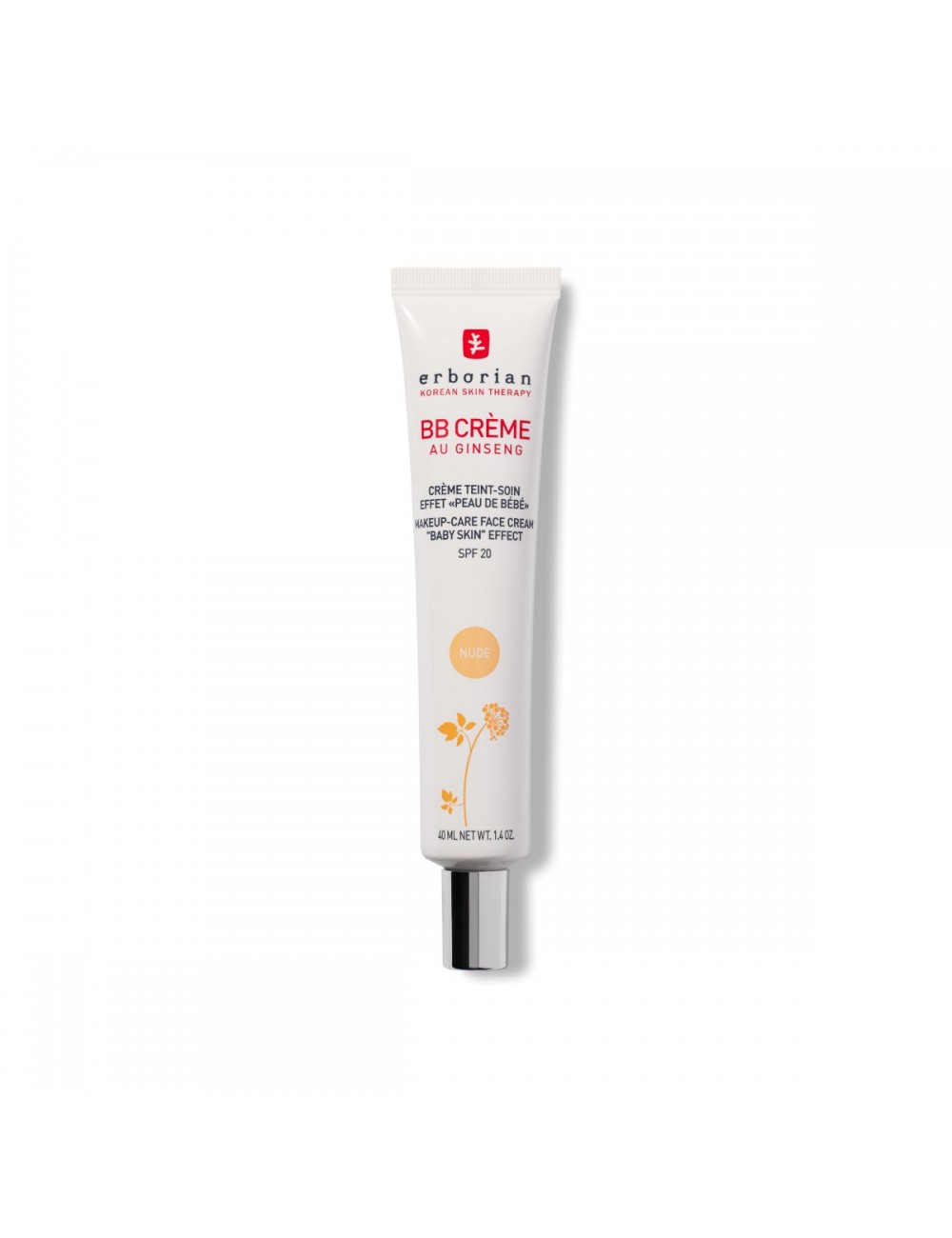 erborian-b-b-cream-ginseng-bb-cream-nude-spf-20-15-ml-1771589543 Erborian, B.B Cream, Ginseng, BB-crème, Naakt, SPF 20, 15 ml - Afbeelding 1
