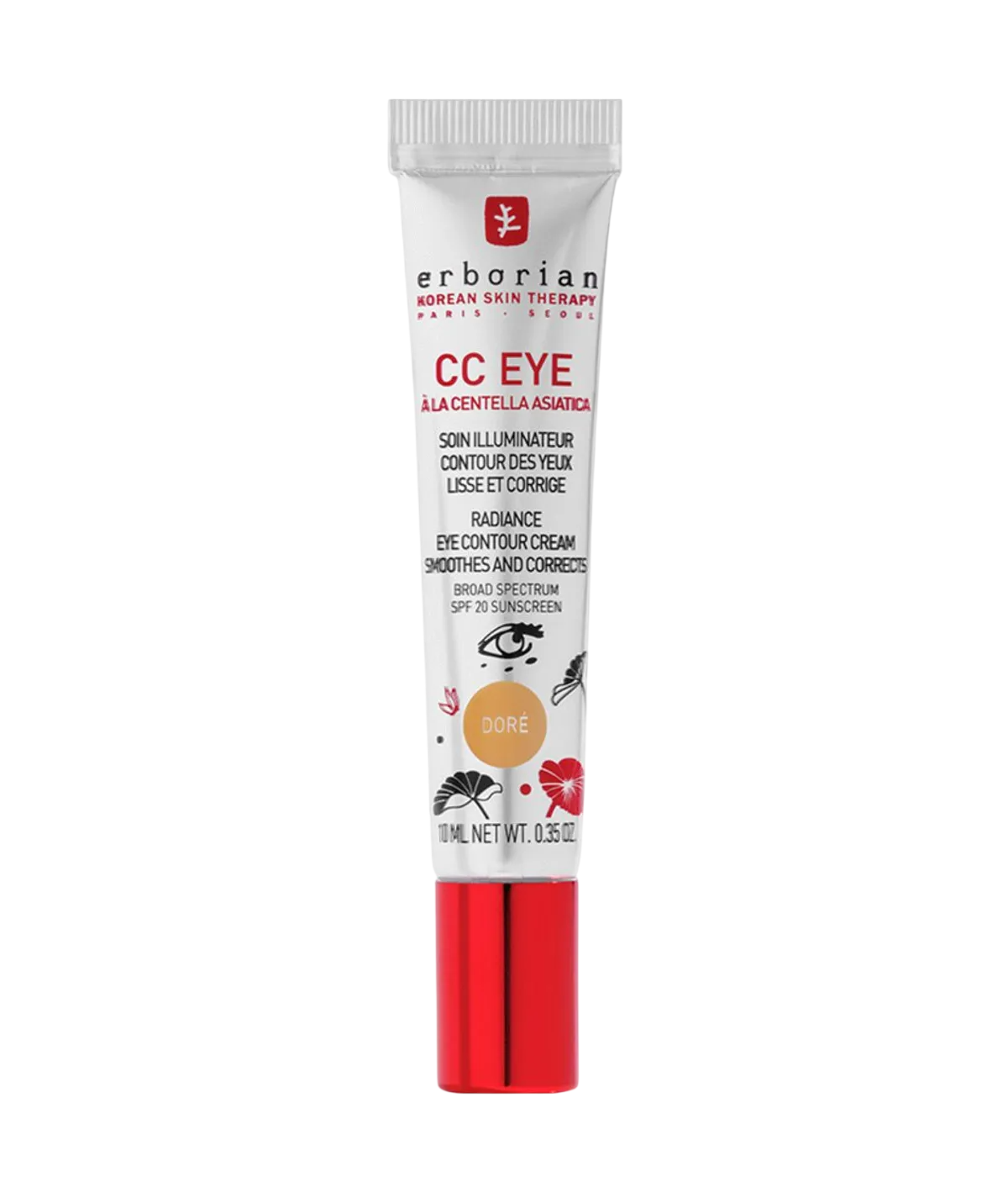 erborian-cc-radiance-eye-cream-concealer-dore-10-ml-1778570496 Erborian, CC, Gloed, Oogcrème concealer, Dore, 10 ml - Afbeelding 1