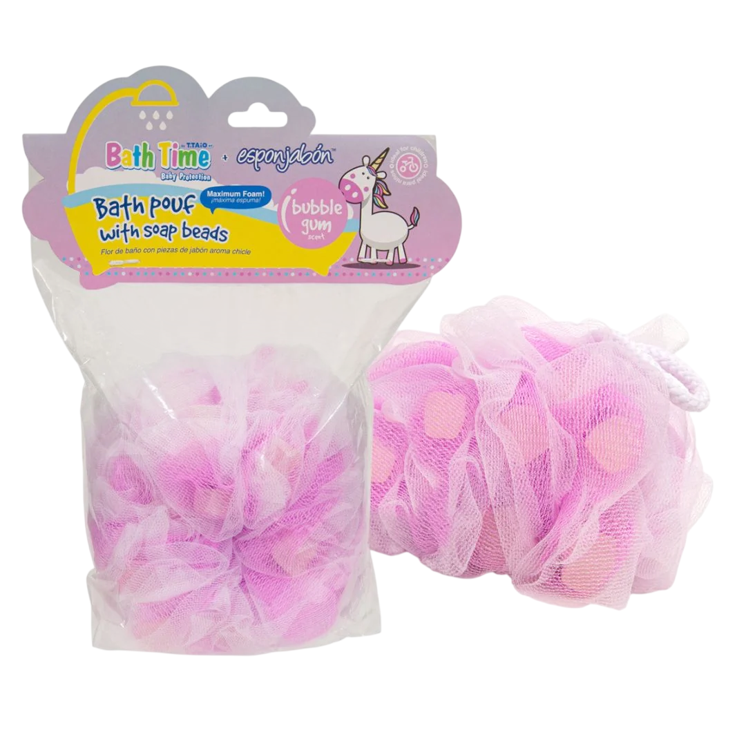 esponjabon-bubble-gum-cleansing-exfoliating-gourmand-soap-sponge-2-in-1-body-1786367399 Esponjabon, Bubble Gum, Cleansing & Exfoliating, Fijnproever, Zeep en spons 2-in-1, Lichaam - Afbeelding 1